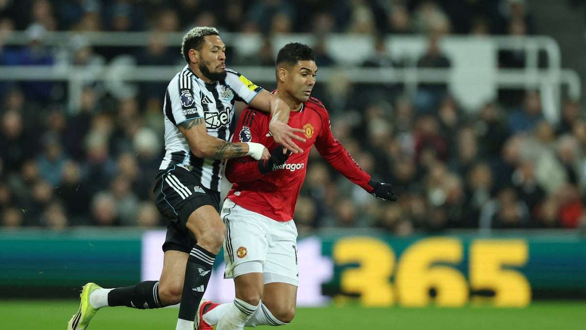 卡塞米罗头球破门，曼联1：2不敌10人纽卡斯尔